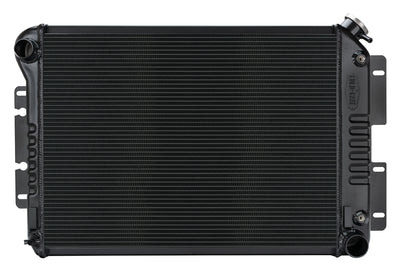 RADIATOR PERF ALUM BLACK 2-ROW
