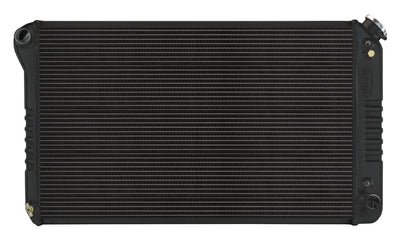 RADIATOR ALUM BLACK 2-ROW XFLO