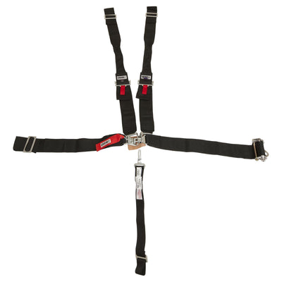 Harness 5 Point Ratchet Left Side 2in Black - 400642L