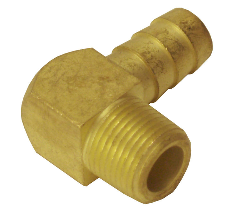 1/2in NPT M x 1/2in Bar b 90 Degree Hose Fitting
