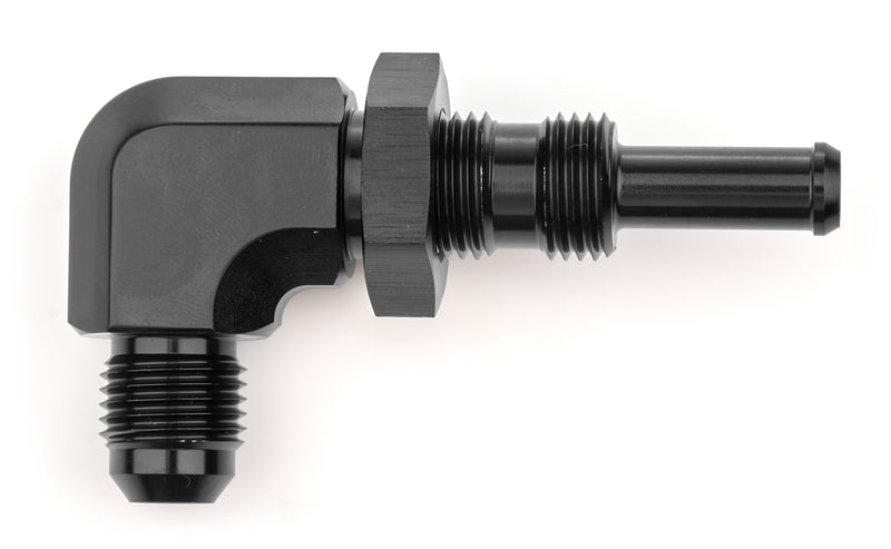 90Deg 6AN 5/16 Bulkhead Black - 6020712B