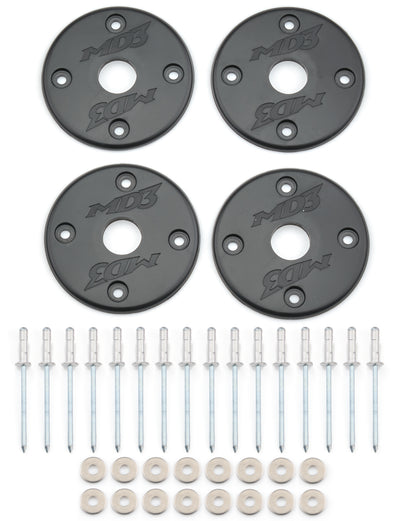 Scuff Plate Plastic Black 4-Pack MD3