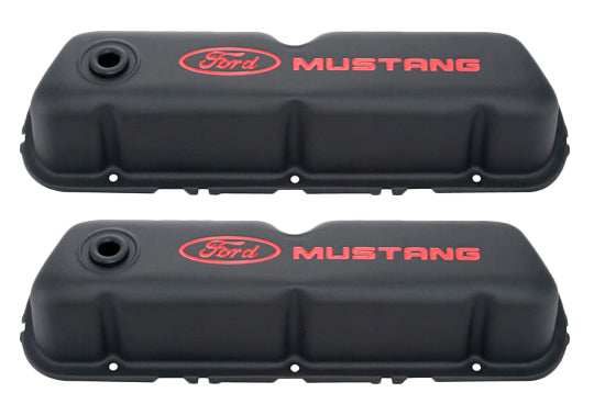 VALVE COVERS - BLACK CRINKLE