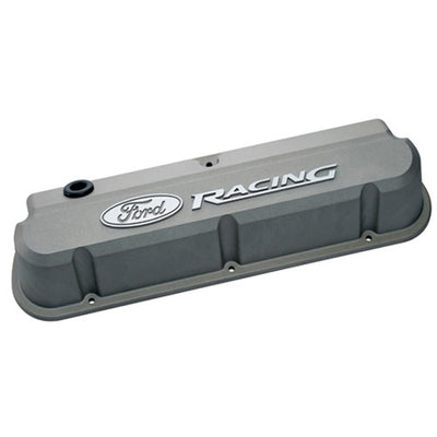 Slant Edge Valve Cover Set w/Ford Racing Logo - 302137