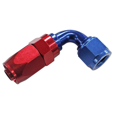 Hose Fitting #6 90 Deg. to #8 Hose