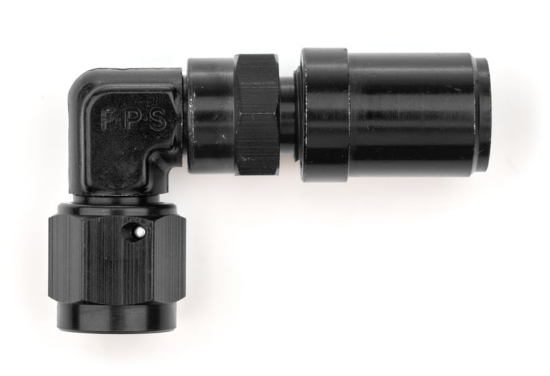 6AN 90Deg Race-rite Low Profile Fitting Blk - 2609106