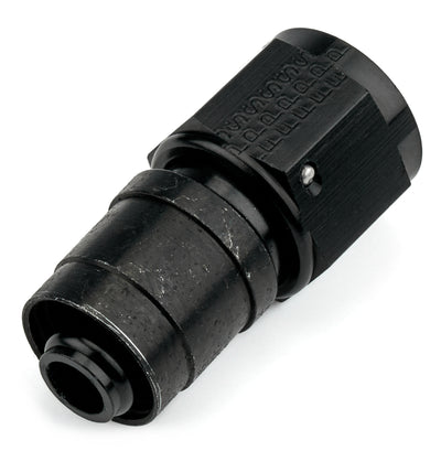 8AN Straight Crimp Hose Fitting Black