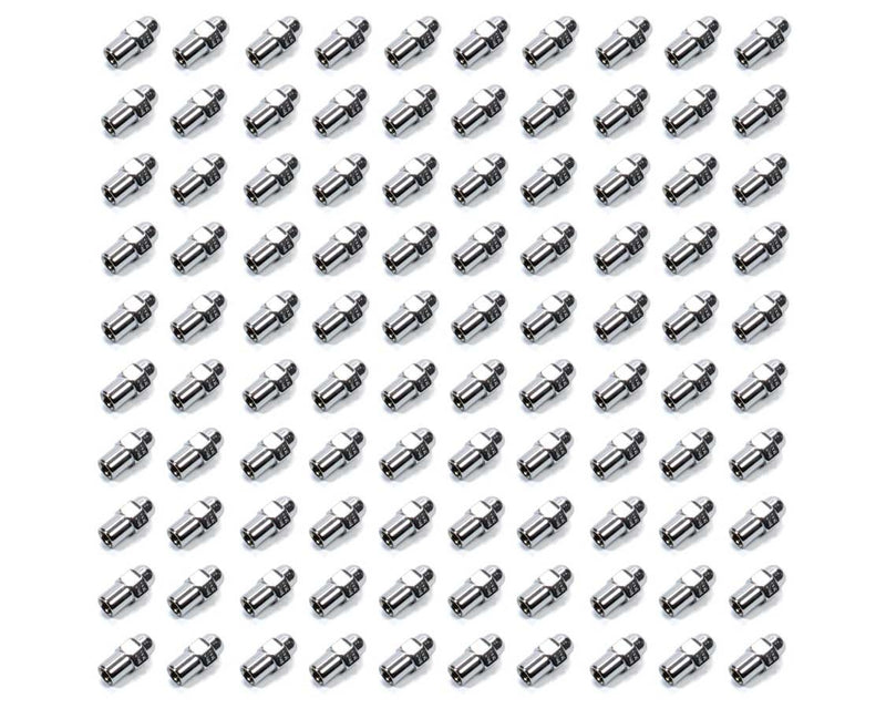 100 Lugnuts 1/2 Std Mag Closed End