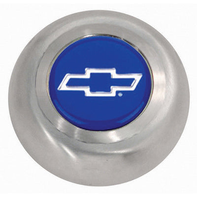 Stainless Steel Button - Blue Bowtie - 5644