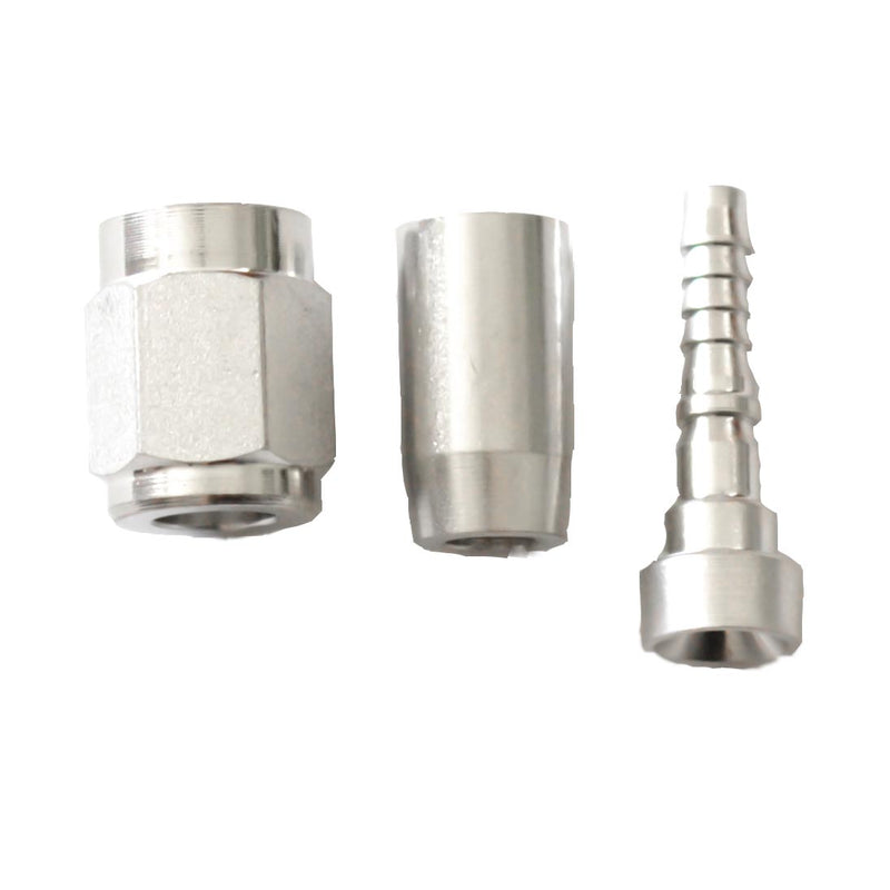 Crimp PTFE Hose End Straight -04 - PHG40011