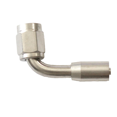 Crimp PTFE Hose End 90° | -04 - PHG49011