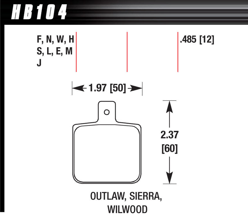 BRAKE PADS RACE HPS