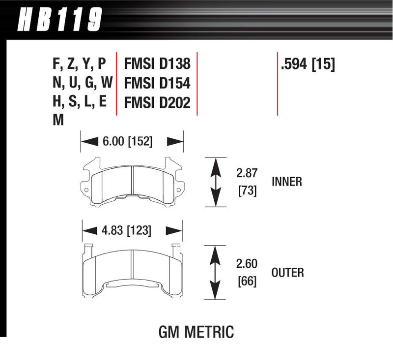 BRAKE PADS RACE HPT10