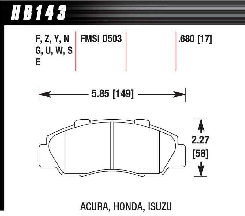 HPS BRAKE PADS