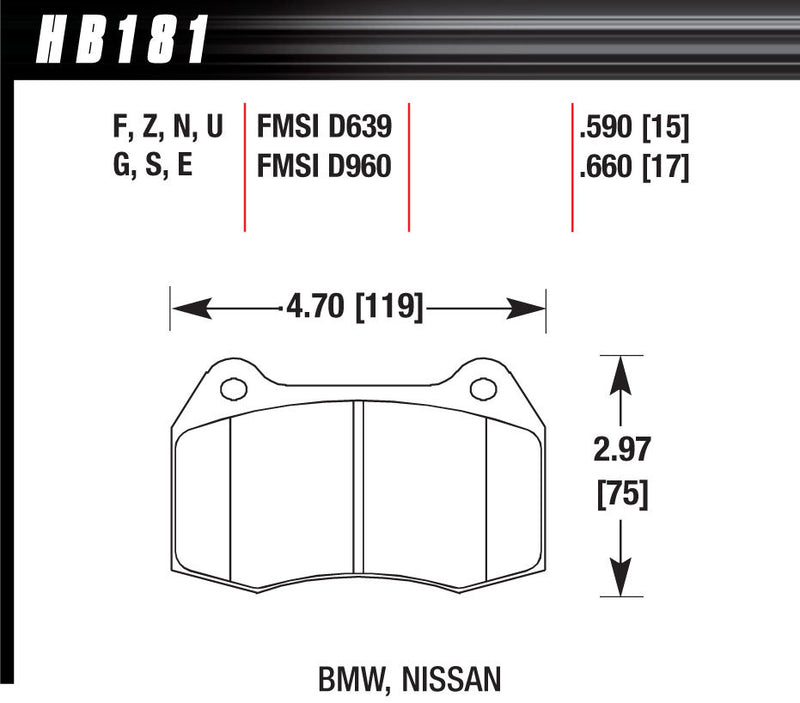 BRAKE PADS STREET HPS