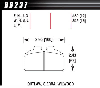 Brake Pad - HB237U625