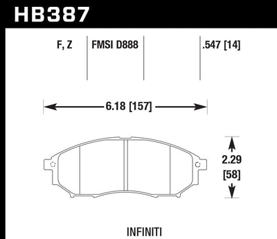 BRAKE PADS STREET HPS
