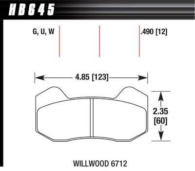 Brake Pads - HB645W490
