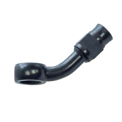 Reusable Banjo Hose End -03 x 10MM x 45° Steel Black - PHJ0310458