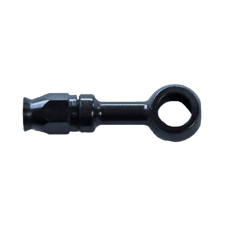 Banjo Hose End Non-Swivel -03 x 7/16 Straight Steel Black - PHJ03128
