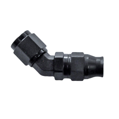 Reusable PTFE Hose End -03 x 45° Forged Steel Black - PHJ034518