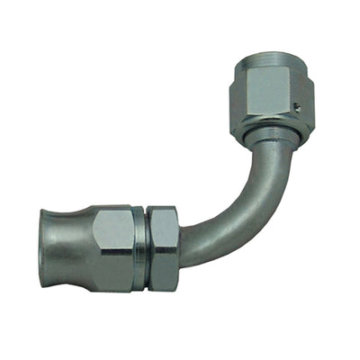 Reusable PTFE Hose End -08 x 90° Steel - PHJ08907
