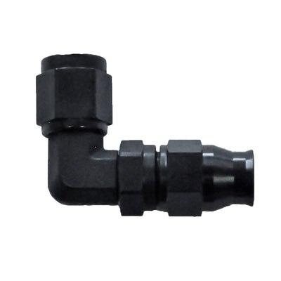 Reusable PTFE Hose End -06 x 90° Forged Steel Black - PHJ069018