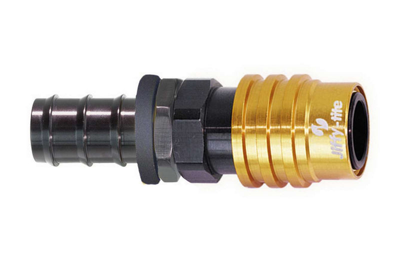 Q/R #4 Str Male Socket Push to lock Hose Barb - 21504P