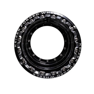 Outer Wheel Half 15 x 8 Direct Mount B/L Black