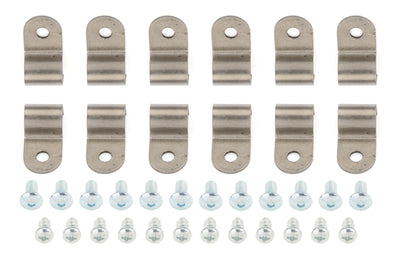 3/8in Stainless Steel Single Line Clamps 12Pk