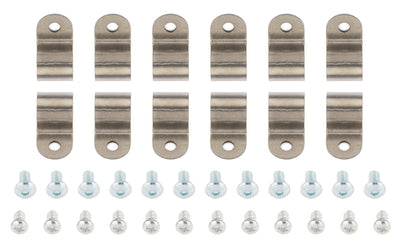 1/2in Stainless Steel Single Line Clamps 12Pk