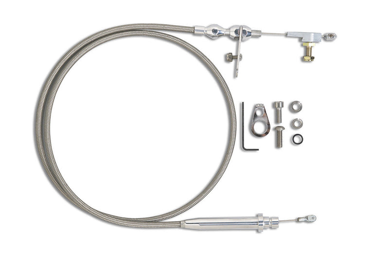 POLISHED KICKDOWN CABLE TH350