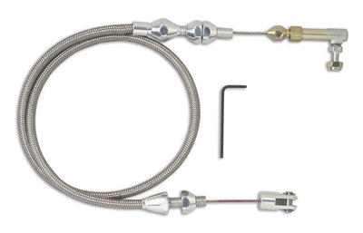POLISHED THROTTLE CABLE