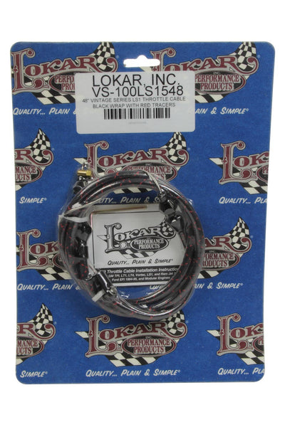 VS THROTTLE CABLE BLCK W/RED