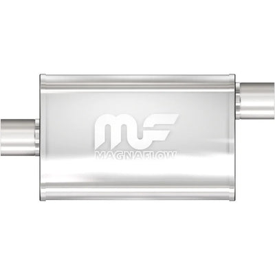 Stainless Muffler 2in Center In / Offset Out - 11224