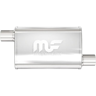 Stainless Muffler 2.5in Offset In/Out - 11236
