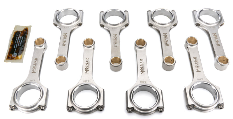 6.000 H-Beam Rod Set SBC w/2.000 Pin Dia - CH6000LLB8A