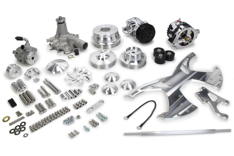 Olds 350-455 Alt/AC/PS Style Track Pulley Kit - 16030