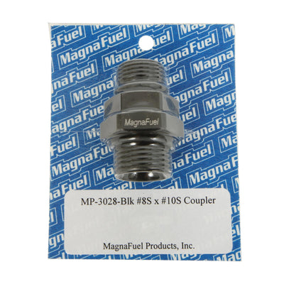 Coupler Fitting - 10an to 8an Straight - Black - MP3028BLK