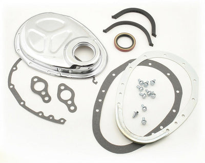 2 PIECE TIMING COVER CHROME