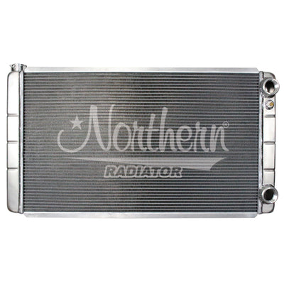 GM Radiator Dual Pass 19 x 35 Changeable Inlet