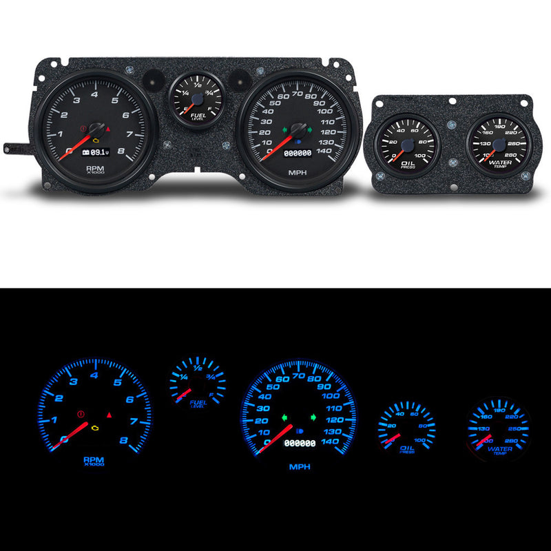 GAUGES INSTRUMENT KIT BLACK