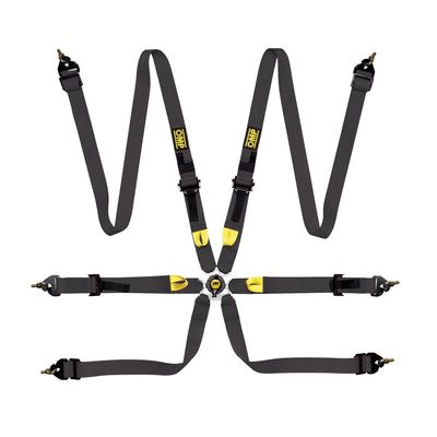 First 2 Harness Black Clip In 6 Point