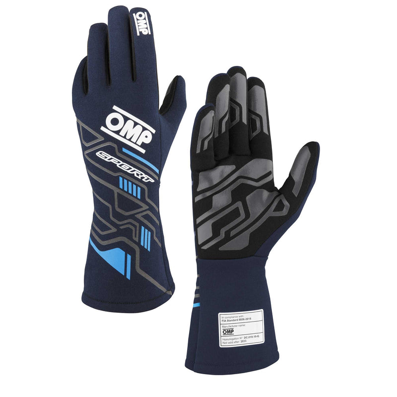 Sport Gloves Fia 8856-20 18 MY2025 Navy Blue / Cy - IB00777B01244XL