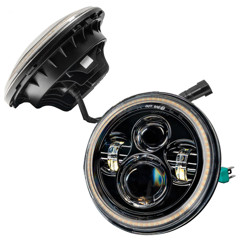 07-18 Jeep JK LED Headli ghts w/Halo - 5769123