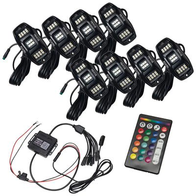 Rock Lights Colorshift 230 Deg Wide Angle 8 Pcs - 58953398