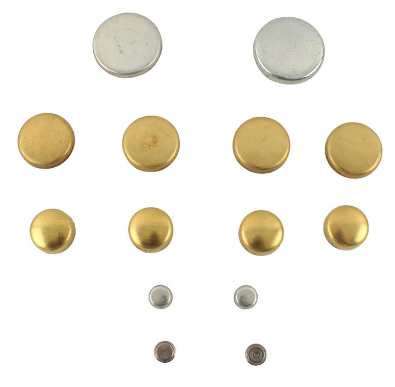 Buick V6 Freeze Plug Kit Brass 3.2L/3.8L/4.1L - PE137BR