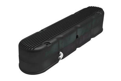 Finned LS Valve Covers - Black - 26013