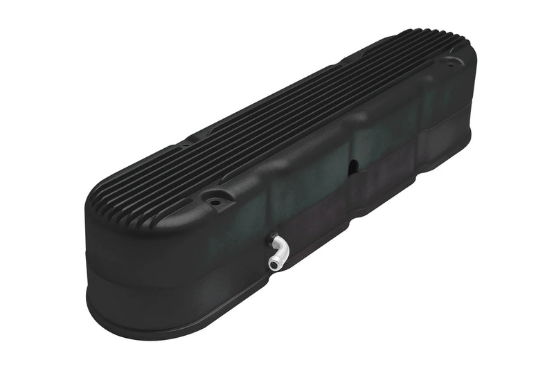 Finned LS Valve Covers - Black - 26013