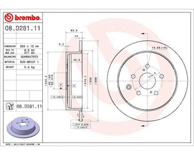 Brake Rotor - 08D28111